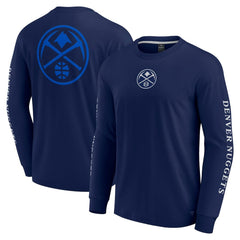 Fanatics Denver Nuggets Elements Strive Long Sleeve T-Shirt  Navy