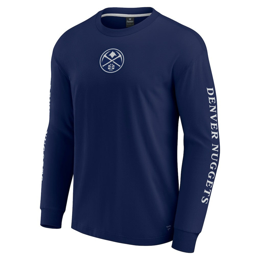 Fanatics Denver Nuggets Elements Strive Long Sleeve T-Shirt  Navy