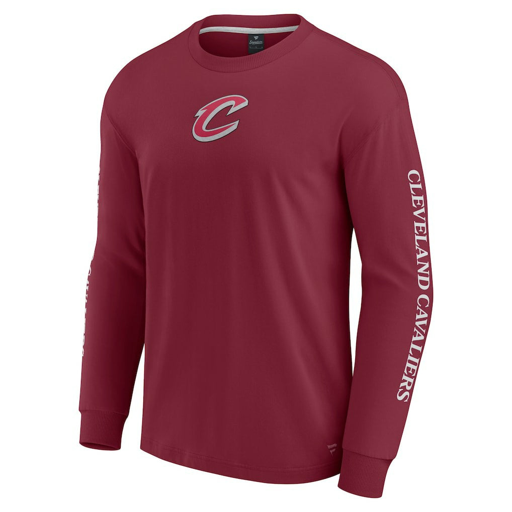 Fanatics Cleveland Cavaliers Elements Strive Long Sleeve T-Shirt  Wine