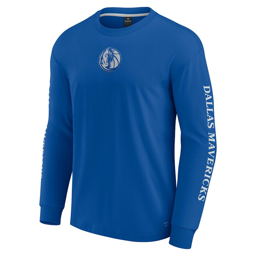 Fanatics Dallas Mavericks Elements Strive Long Sleeve T-Shirt  Blue