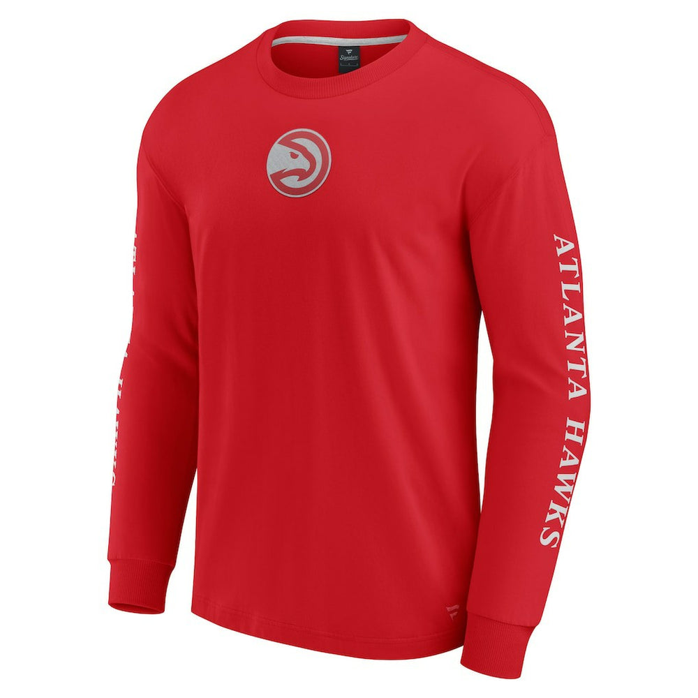 Fanatics Atlanta Hawks Elements Strive Long Sleeve T-Shirt  Red