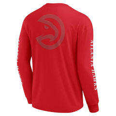 Fanatics Atlanta Hawks Elements Strive Long Sleeve T-Shirt  Red