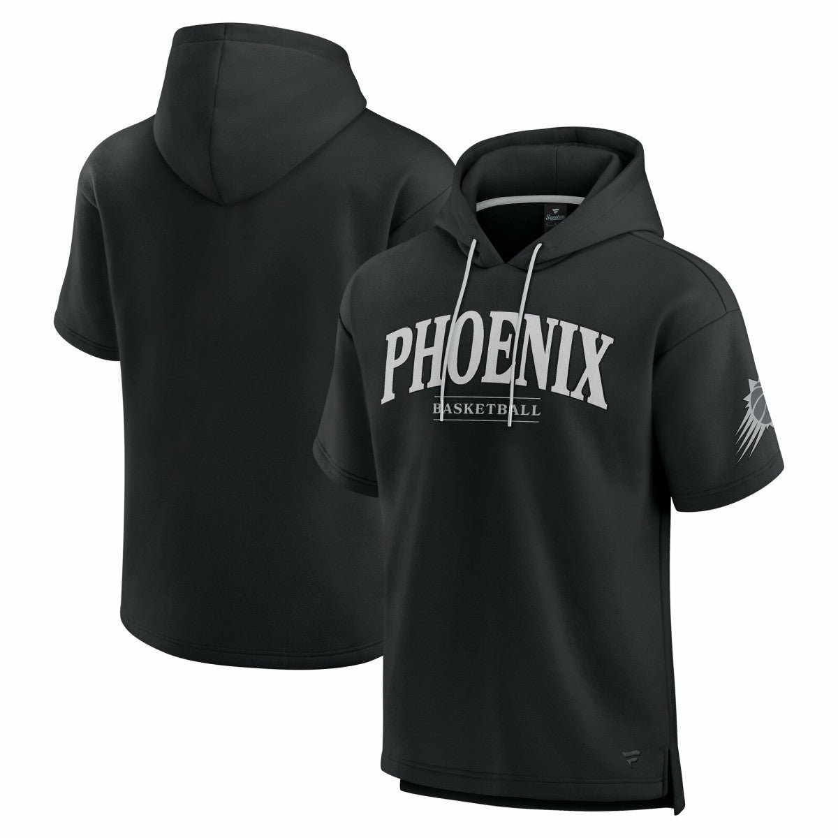 Fanatics Phoenix Suns Elements Ready Short Sleeve Pullover Hoodie Black