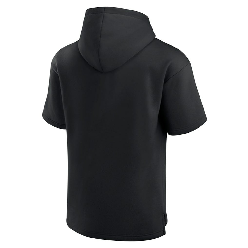 Fanatics Chicago Bulls Elements Ready Short Sleeve Pullover Hoodie Black