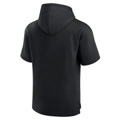 Fanatics Chicago Bulls Elements Ready Short Sleeve Pullover Hoodie Black