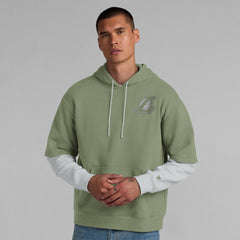 Fanatics Los Angeles Lakers Elements Sleek Pullover Hoodie Olive