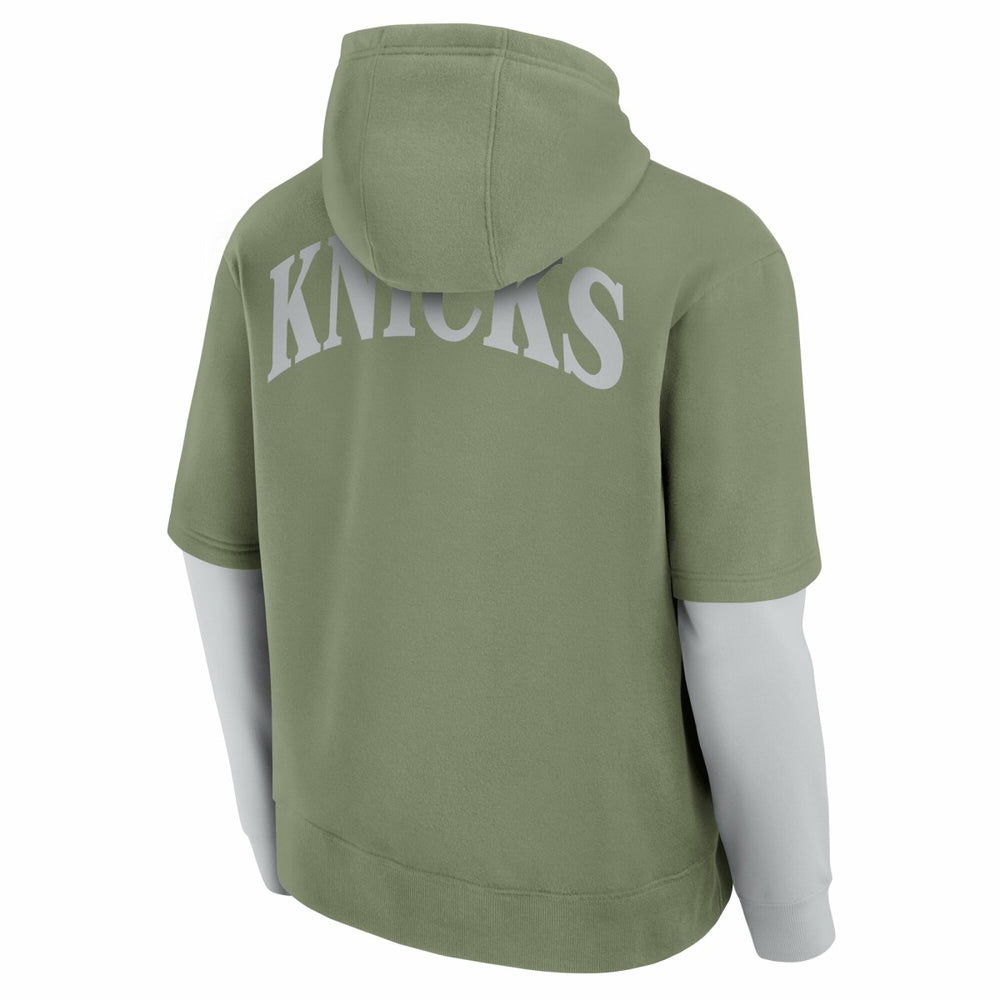 Fanatics New York Knicks Elements Sleek Pullover Hoodie Olive