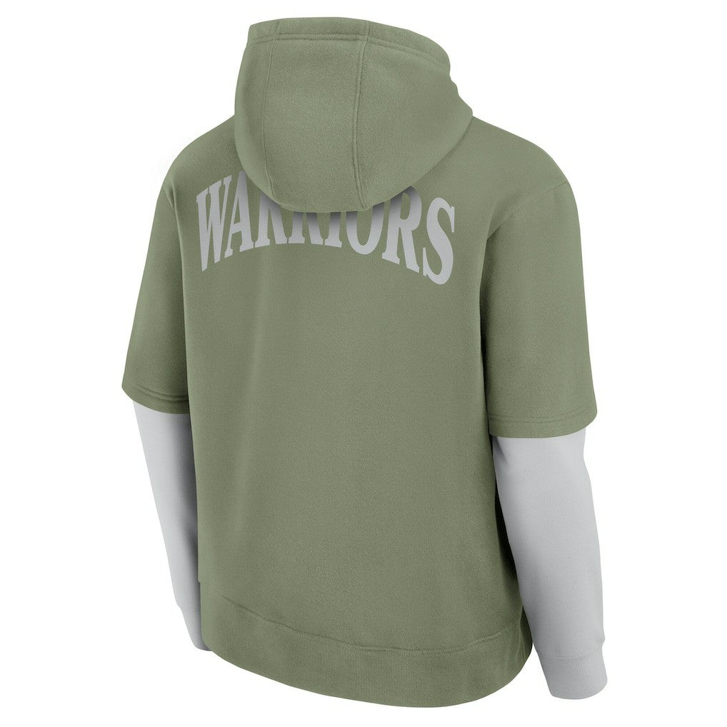 Fanatics Golden State Warriors Elements Sleek Pullover Hoodie Olive