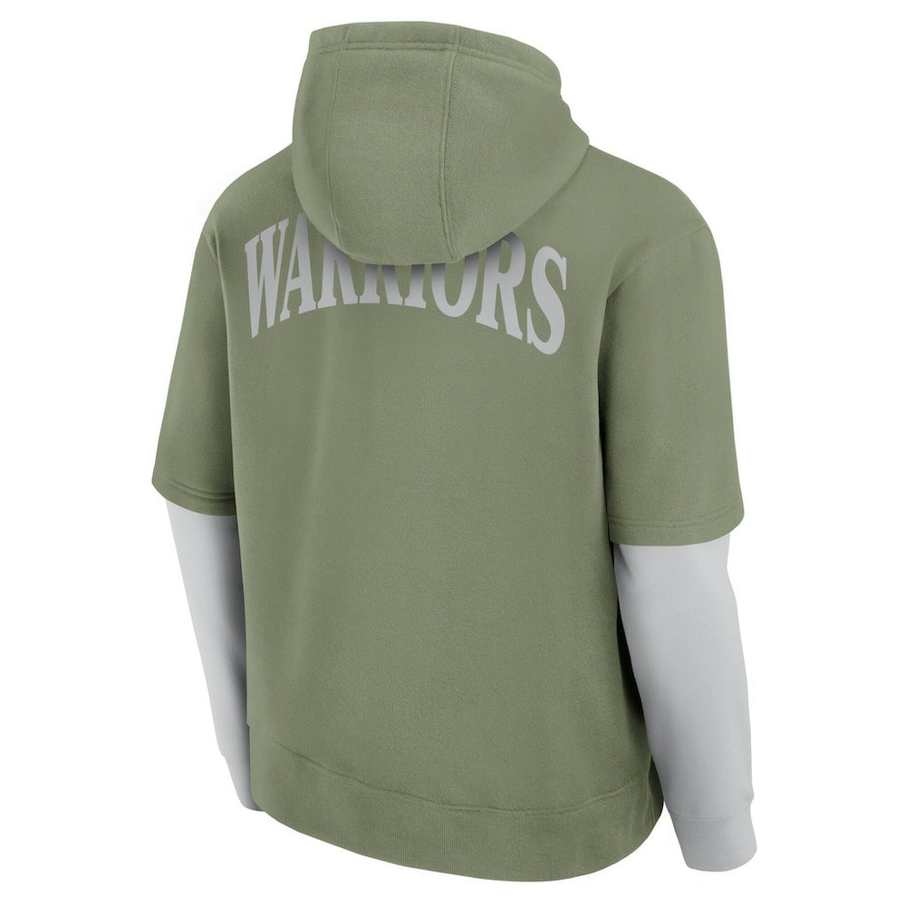 Fanatics Golden State Warriors Elements Sleek Pullover Hoodie Olive