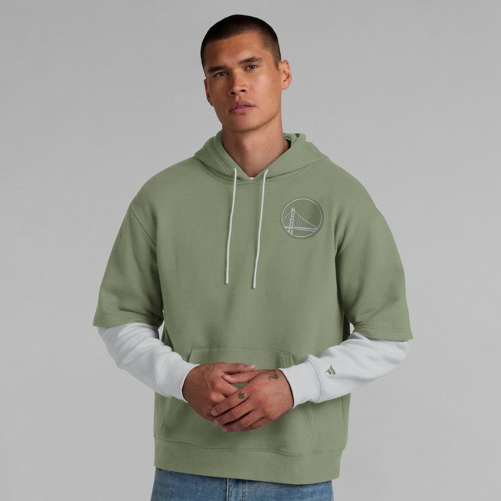 Fanatics Golden State Warriors Elements Sleek Pullover Hoodie Olive