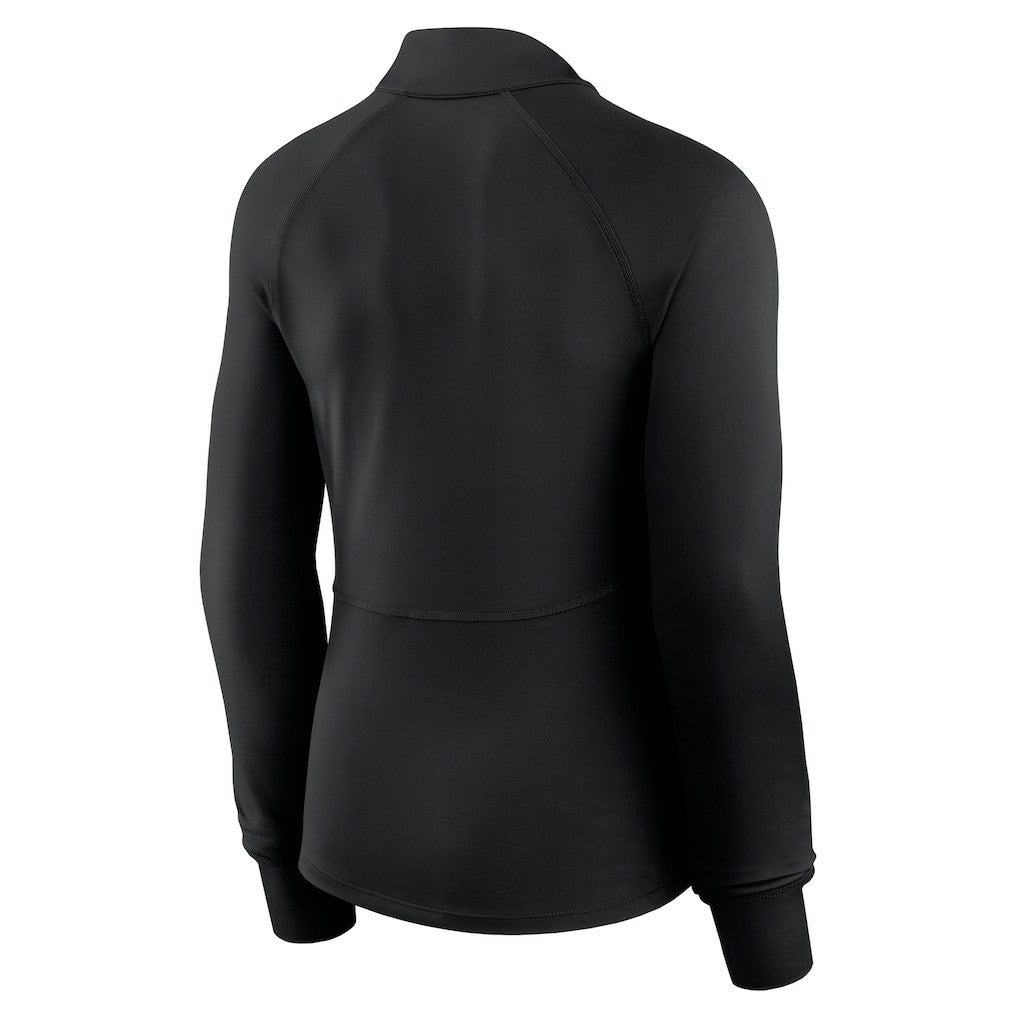 Fanatics Philadelphia 76ers Women's Elements Match Raglan Quarter-Zip Top Black