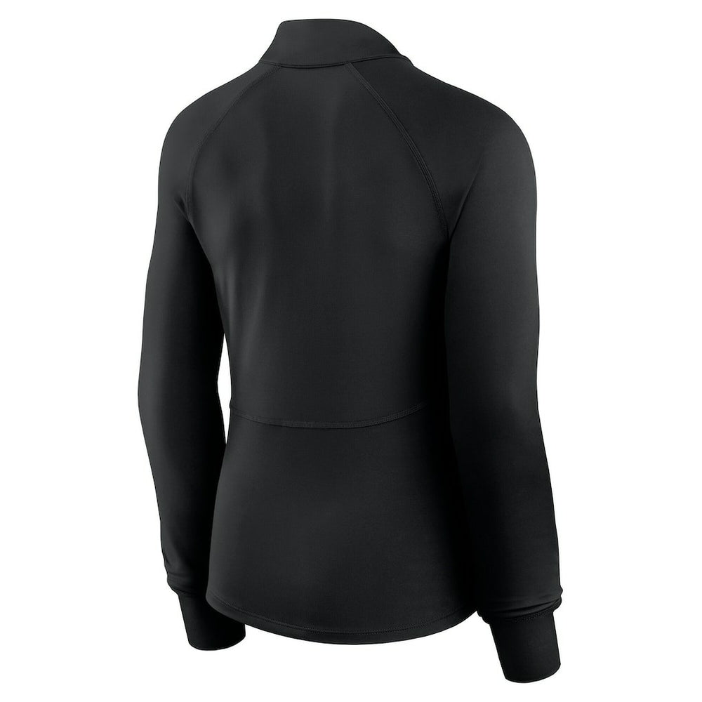 Fanatics Boston Celtics Women's Elements Match Raglan Quarter-Zip Top Black