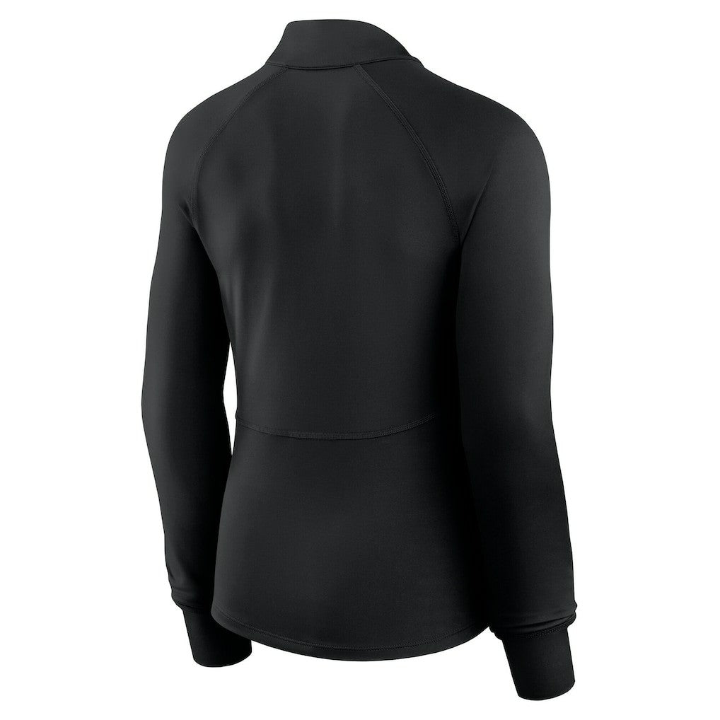 Fanatics Chicago Bulls Women's Elements Match Raglan Quarter-Zip Top Black