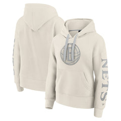 Fanatics Brooklyn Nets Women's Elements Next Pullover Hoodie Cream