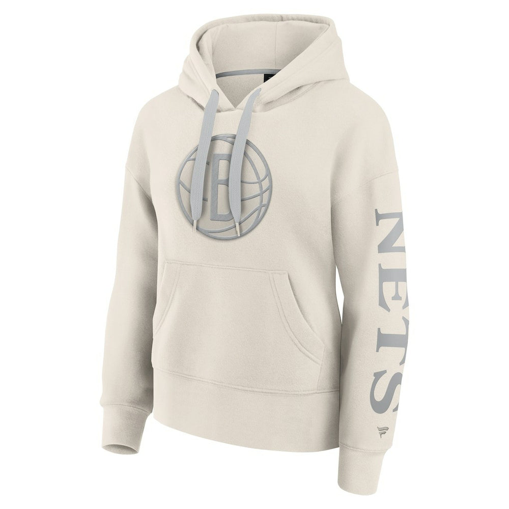 Fanatics Brooklyn Nets Women's Elements Next Pullover Hoodie Cream