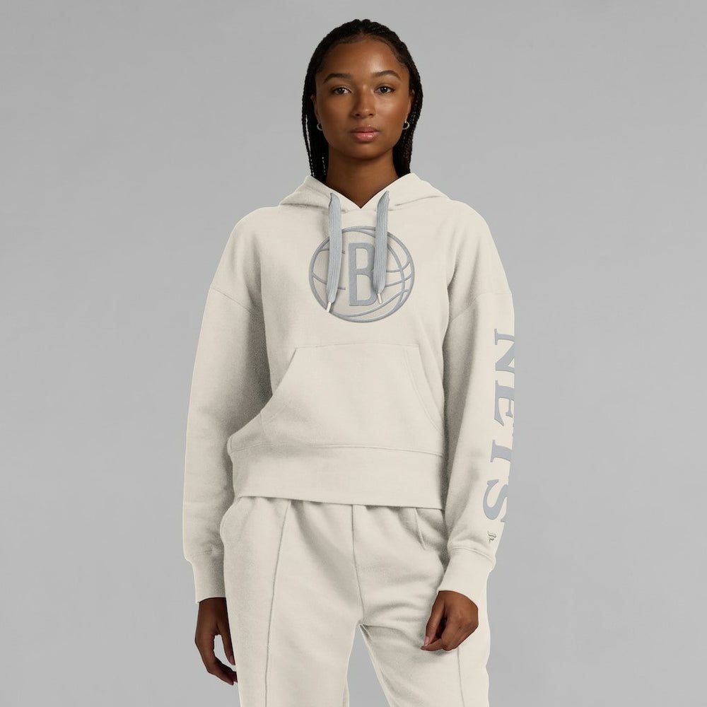 Fanatics Brooklyn Nets Women's Elements Next Pullover Hoodie Cream