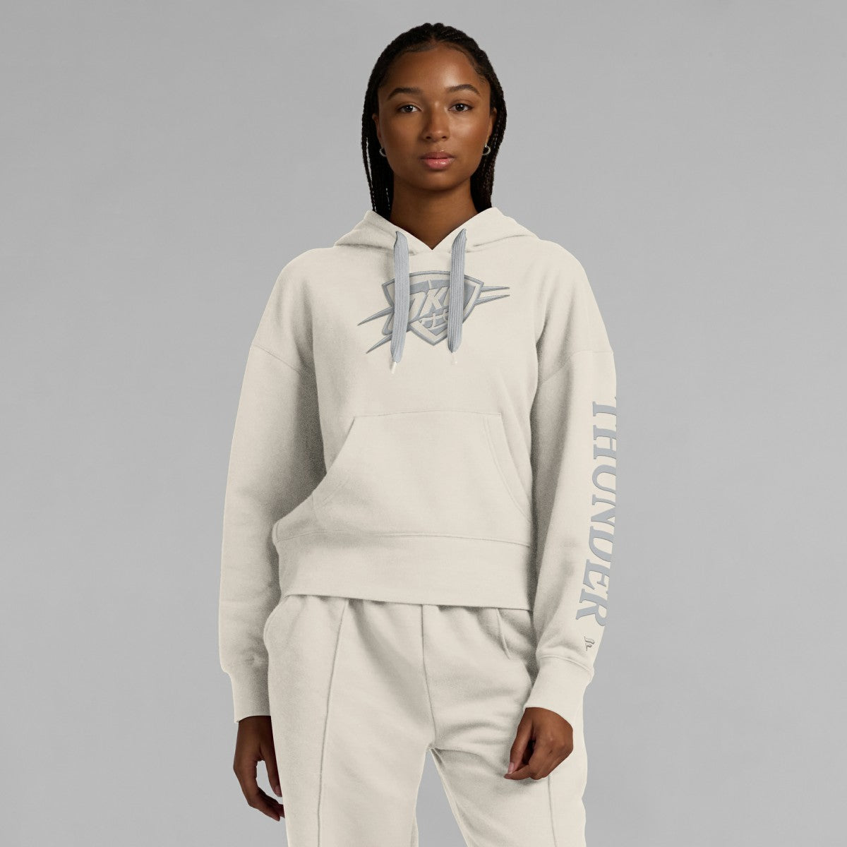 Fanatics Oklahoma City Thunder Women's Elements Next Pullover Hoodie Cream
