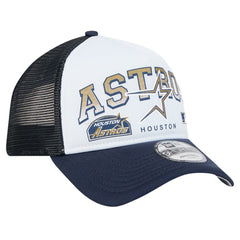 Houston Astros New Era Retro Wordmark 9FORTY A-Frame Trucker Adjustable Hat Sale