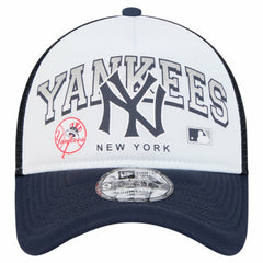 New York Yankees New Era Retro Wordmark 9FORTY A-Frame Trucker Adjustable Hat Near Me