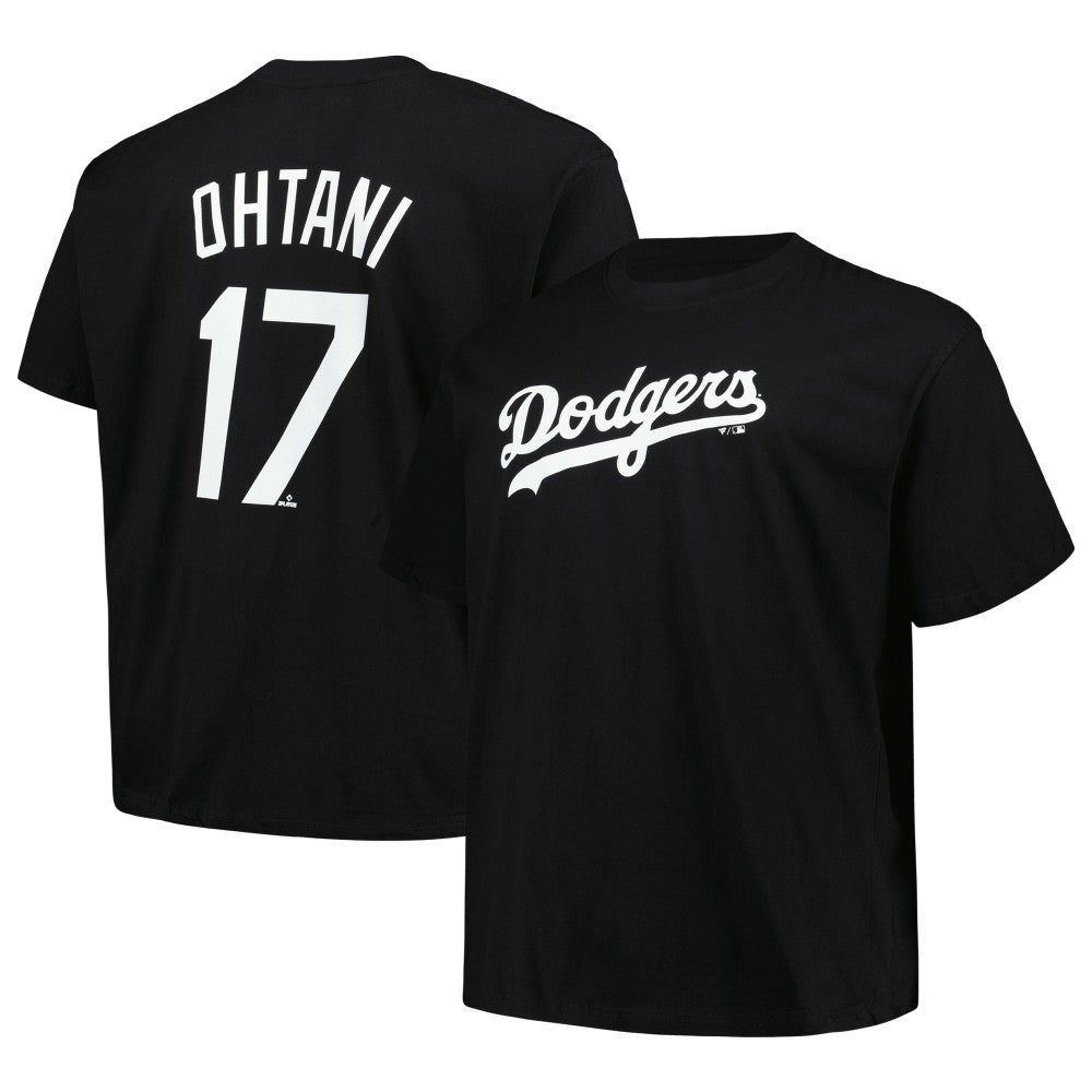 Shohei Ohtani Los Angeles Dodgers Profile Big & Tall Name & Number T-Shirt Sale