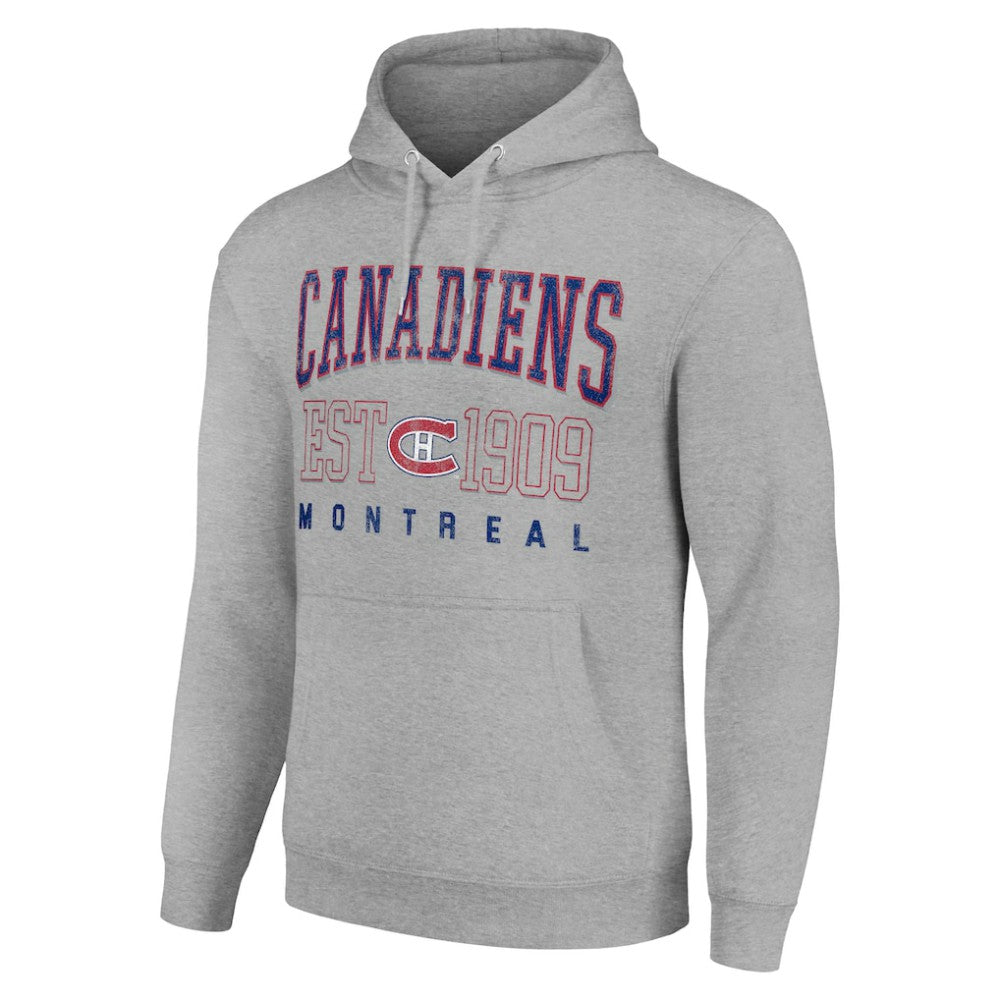 Montreal Canadiens Starter Retro Graphic Pullover Hoodie - Heather Gray | NHL near me