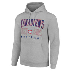 Montreal Canadiens Starter Retro Graphic Pullover Hoodie - Heather Gray | NHL near me