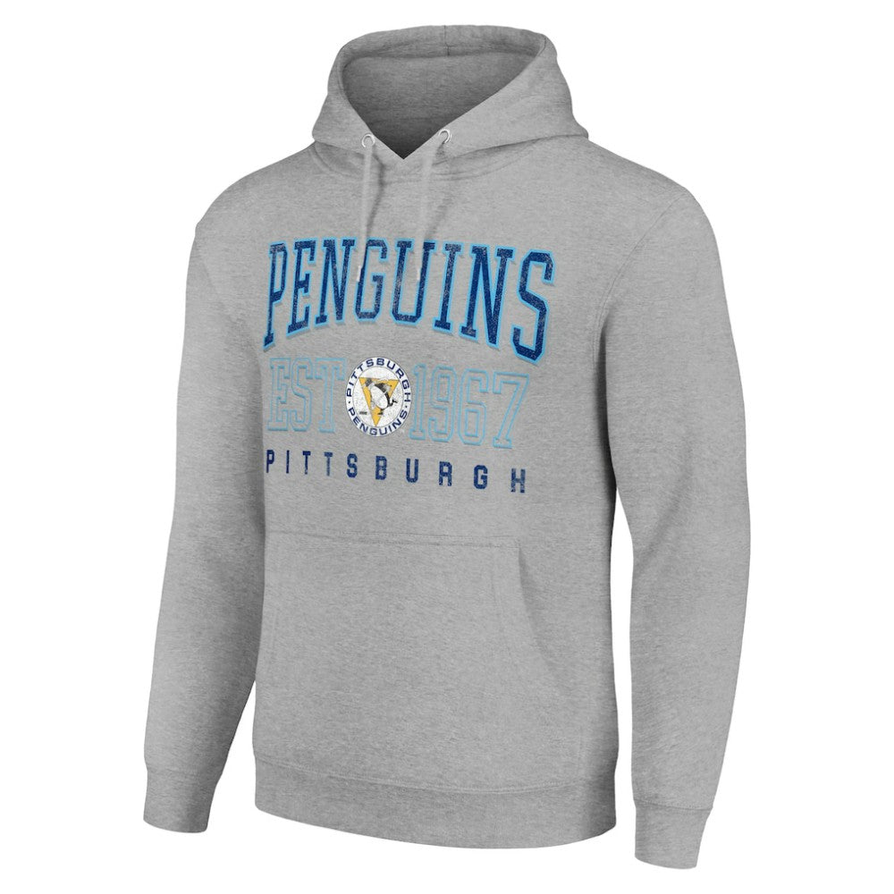 Pittsburgh Penguins Starter Retro Graphic Pullover Hoodie - Heather Gray | NHL sale