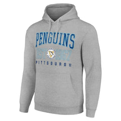 Pittsburgh Penguins Starter Retro Graphic Pullover Hoodie - Heather Gray | NHL sale