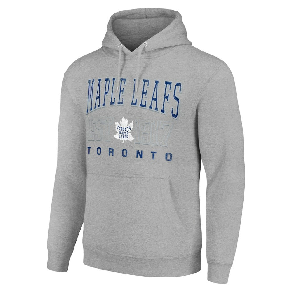 Toronto Maple Leafs Starter Retro Graphic Pullover Hoodie - Heather Gray | NHL on sale