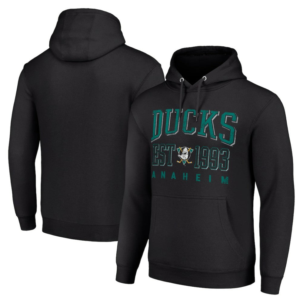 Anaheim Ducks Starter Retro Graphic Pullover Hoodie - Black | NHL online