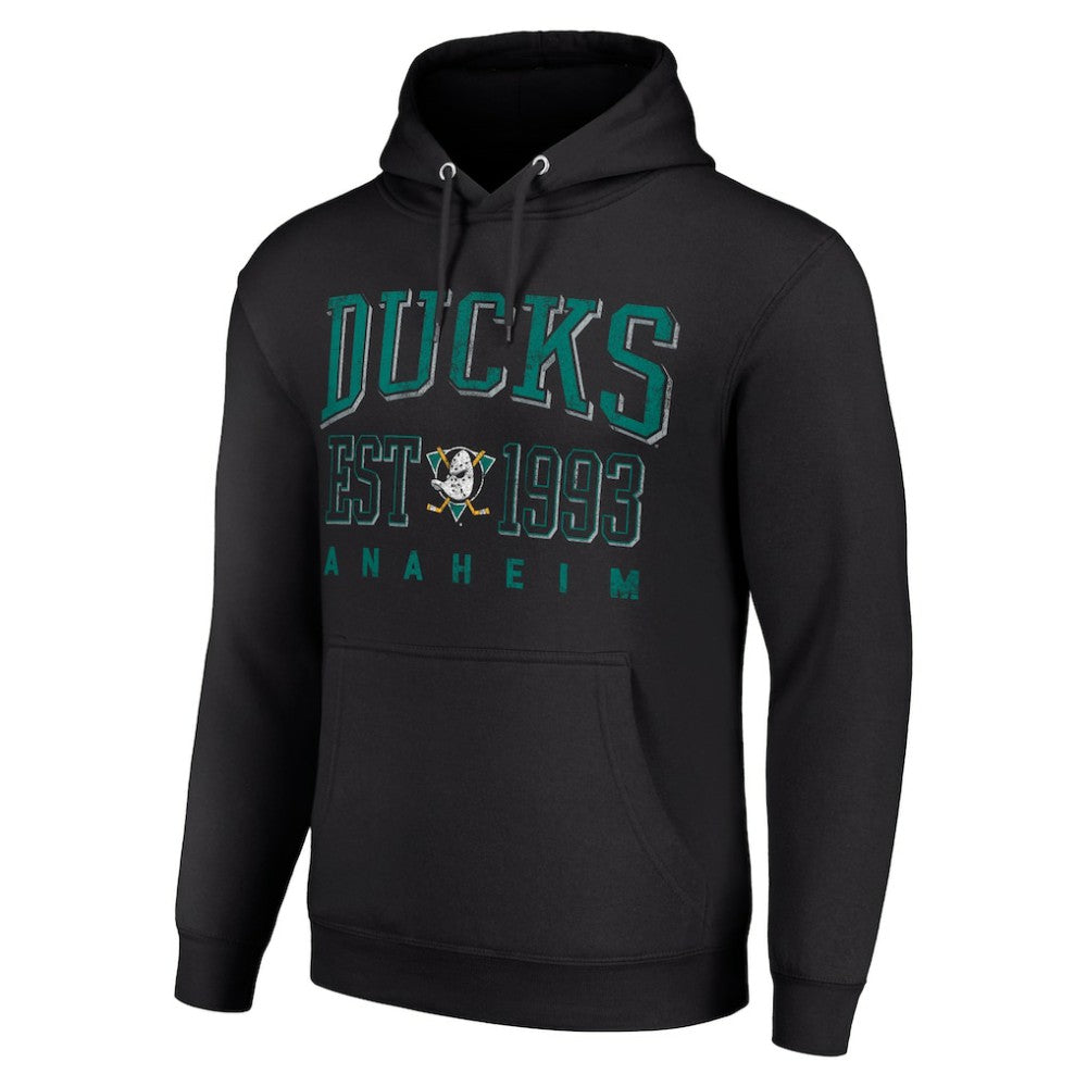 Anaheim Ducks Starter Retro Graphic Pullover Hoodie - Black | NHL online
