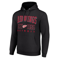 Detroit Red Wings Starter Retro Graphic Pullover Hoodie - Black | NHL online