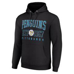 Pittsburgh Penguins Starter Retro Graphic Pullover Hoodie - Black | NHL Lifestyle