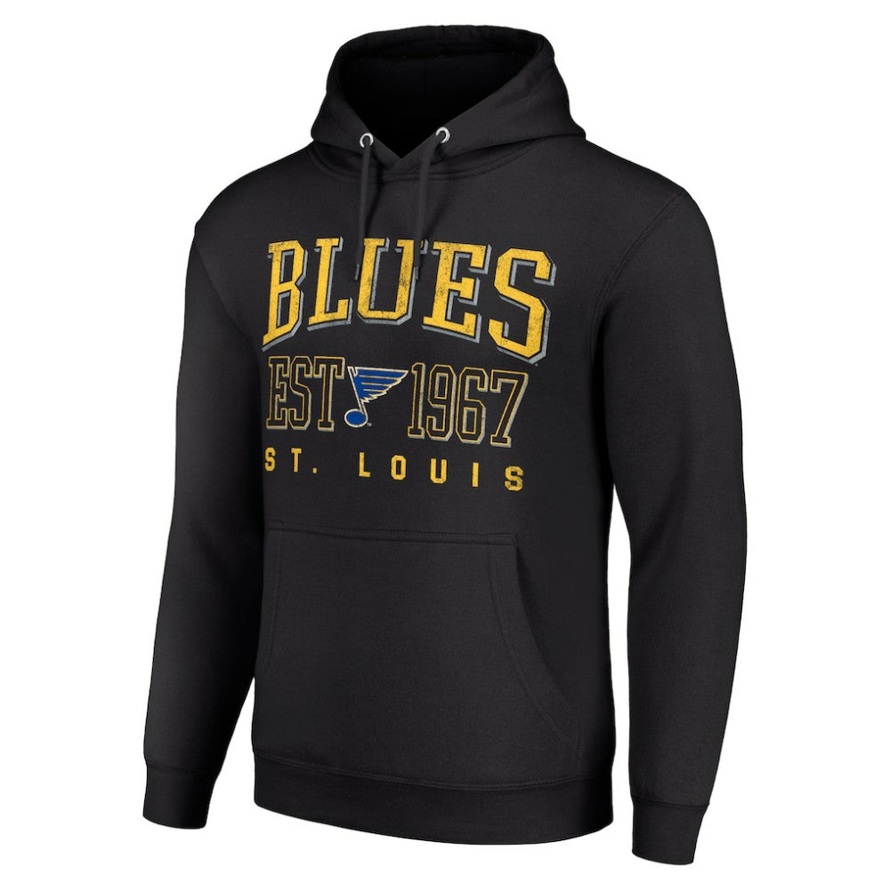 St. Louis Blues Starter Retro Graphic Pullover Hoodie - Black | NHL near me