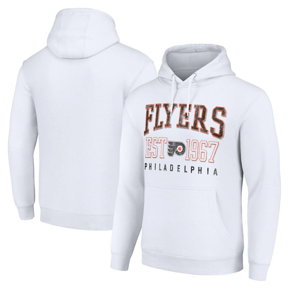Philadelphia Flyers Starter Retro Graphic Pullover Hoodie - White | NHL Clearance