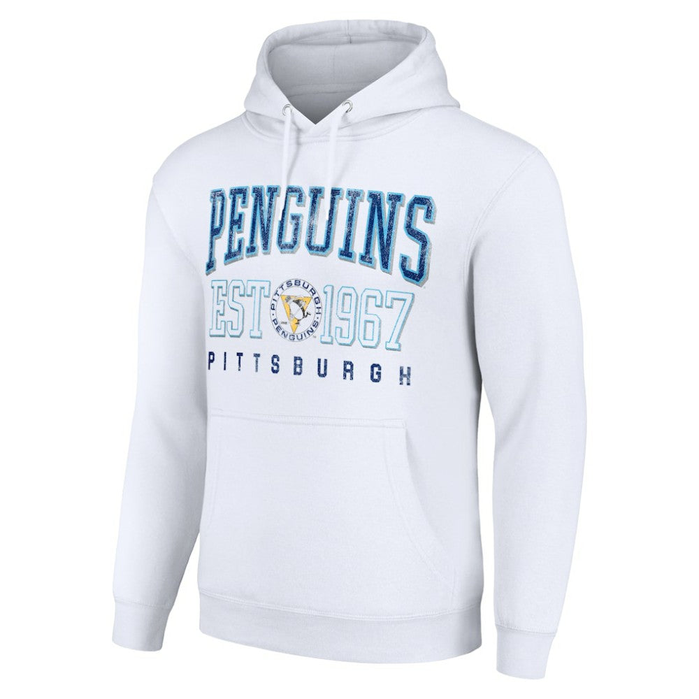 Pittsburgh Penguins Starter Retro Graphic Pullover Hoodie - White | NHL on sale