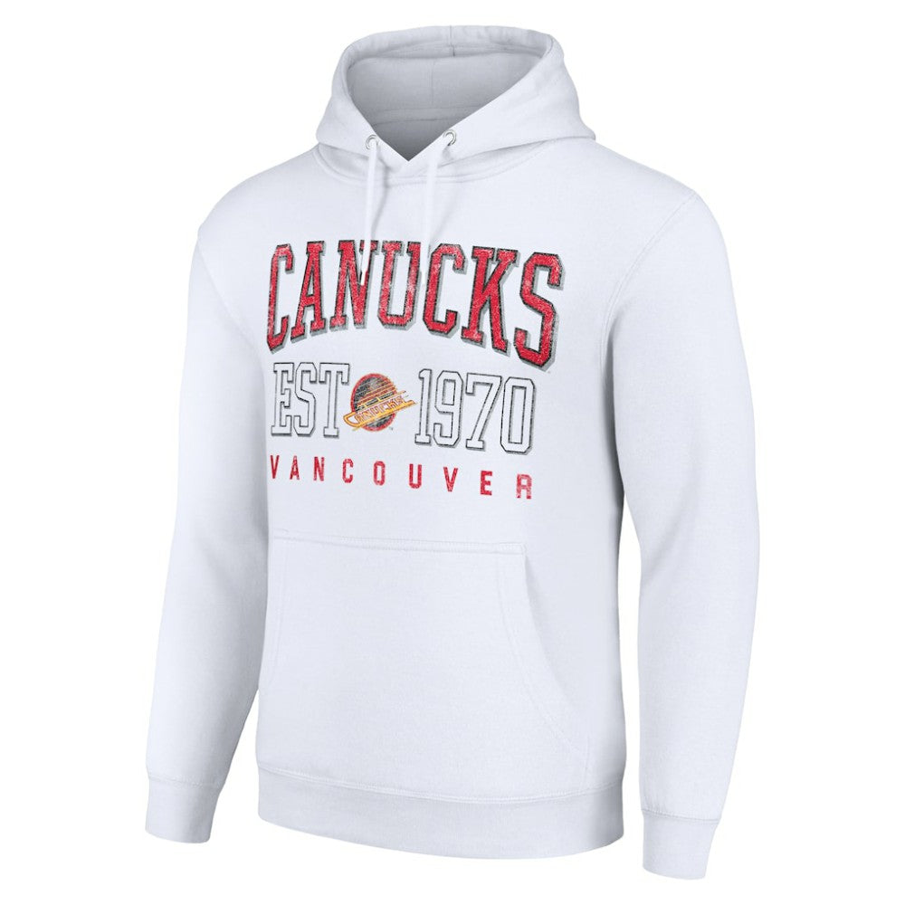 Vancouver Canucks Starter Retro Graphic Pullover Hoodie - White | NHL online