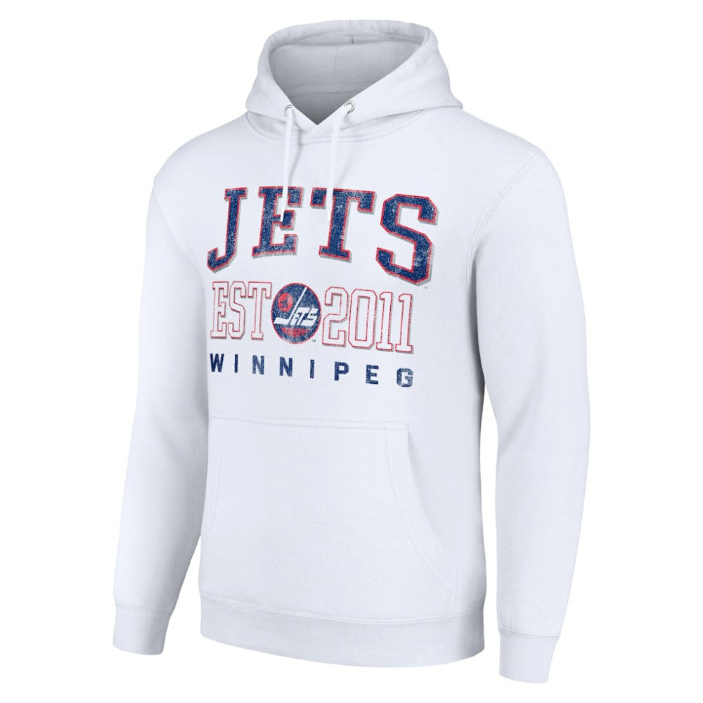 Winnipeg Jets Starter Retro Graphic Pullover Hoodie - White | NHL discount