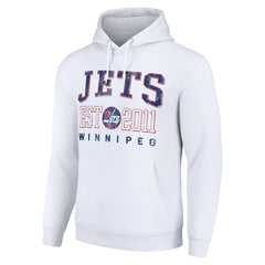 Winnipeg Jets Starter Retro Graphic Pullover Hoodie - White | NHL discount