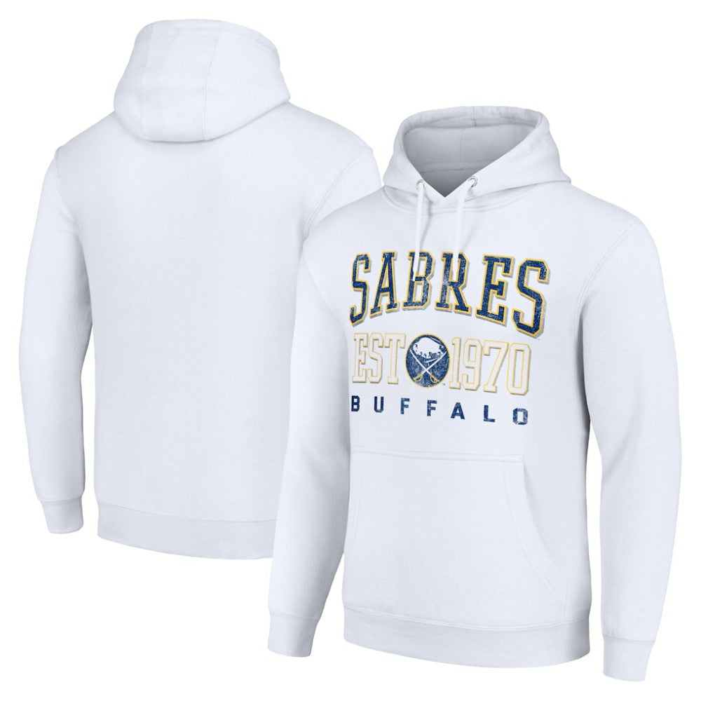 Buffalo Sabres Starter Retro Graphic Pullover Hoodie - White | NHL near me