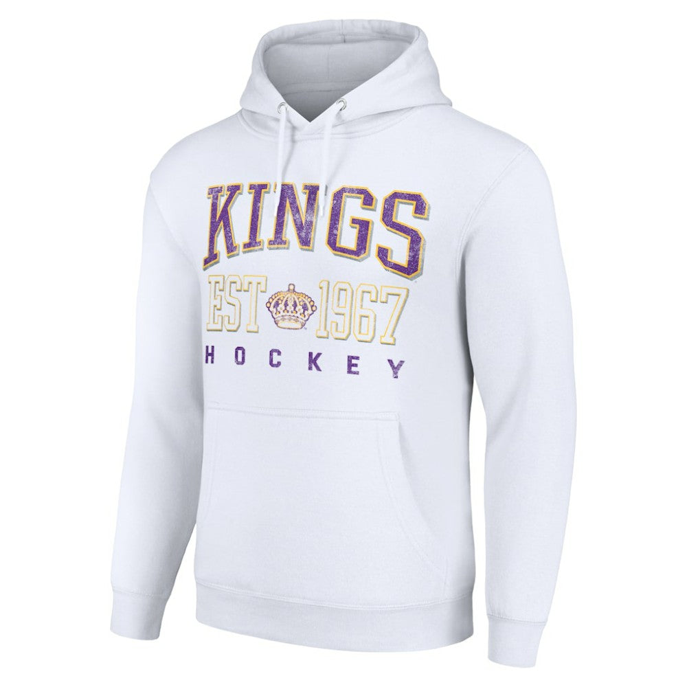 Los Angeles Kings Starter Retro Graphic Pullover Hoodie - White | NHL near me