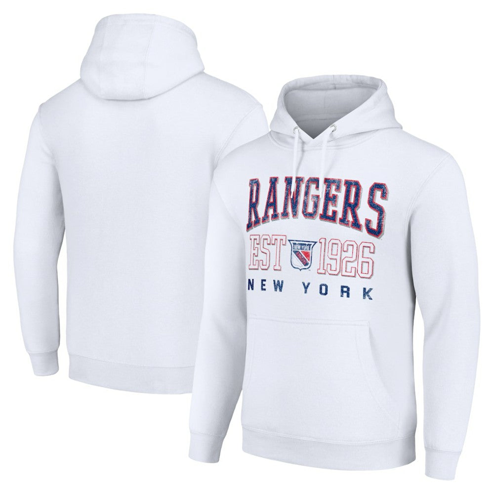 New York Rangers Starter Retro Graphic Pullover Hoodie - White | NHL sale