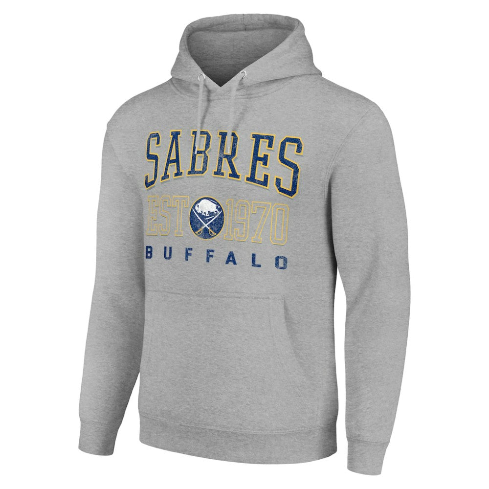 Buffalo Sabres Starter Retro Graphic Pullover Hoodie - Heather Gray | NHL near me