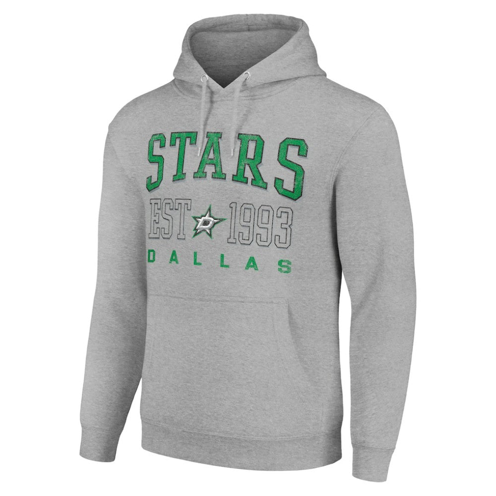 Dallas Stars Starter Graphic Pullover Hoodie - Heather Gray | NHL Lifestyle