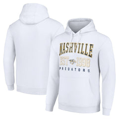 Nashville Predators Starter Graphic Pullover Hoodie - White | NHL Lifestyle