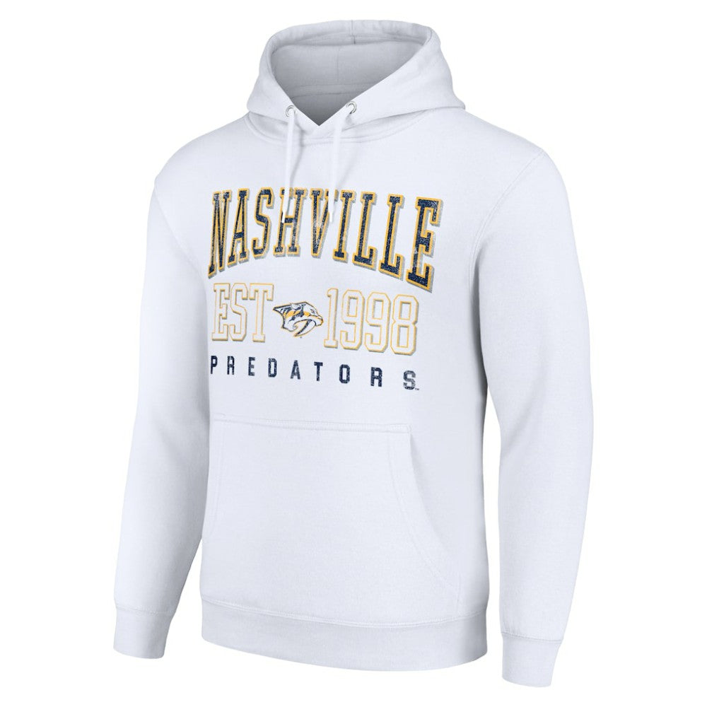 Nashville Predators Starter Graphic Pullover Hoodie - White | NHL Lifestyle