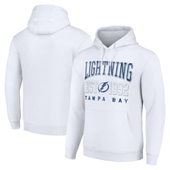 Tampa Bay Lightning Starter Graphic Pullover Hoodie - White | NHL Clearance