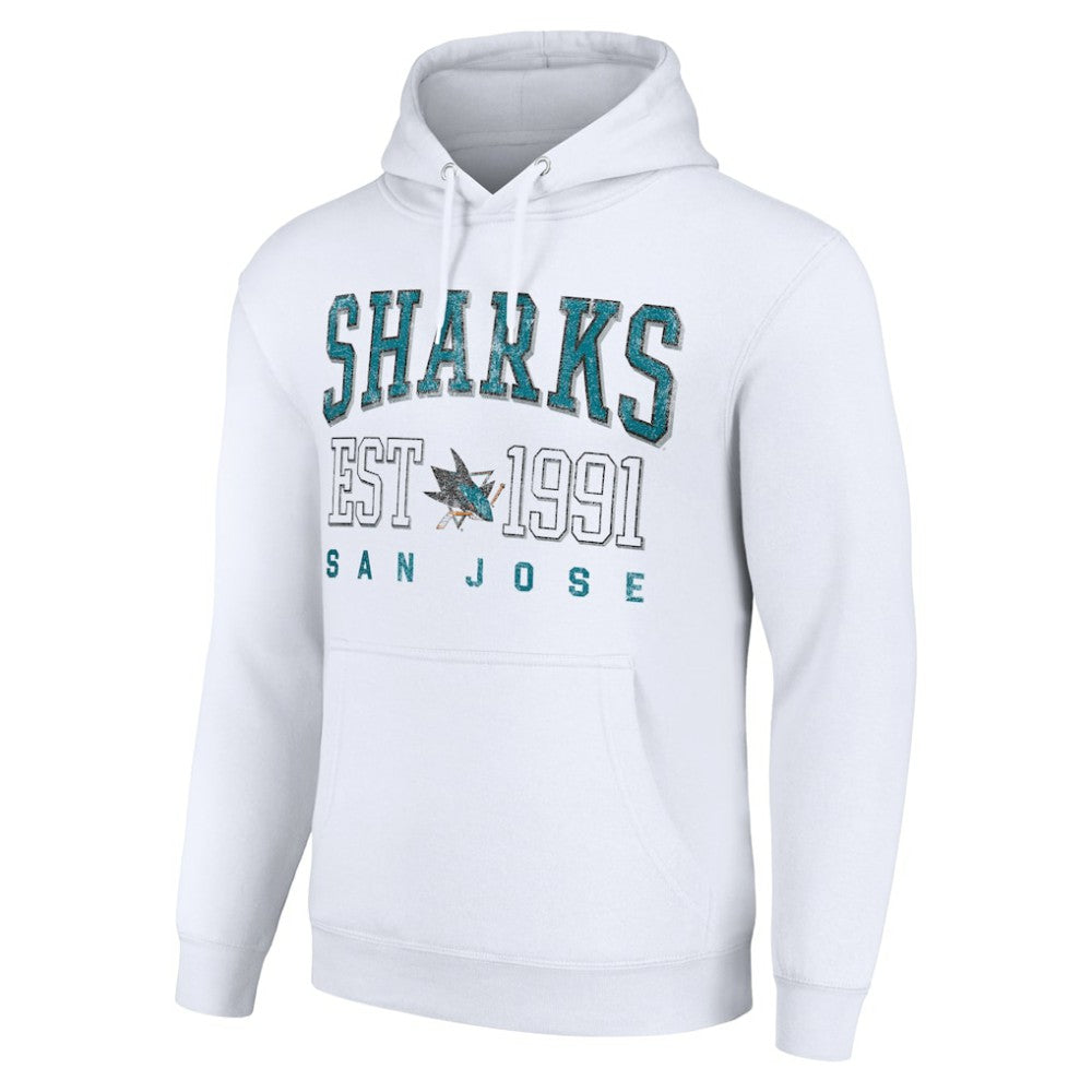 San Jose Sharks Starter Graphic Pullover Hoodie - White | NHL near me