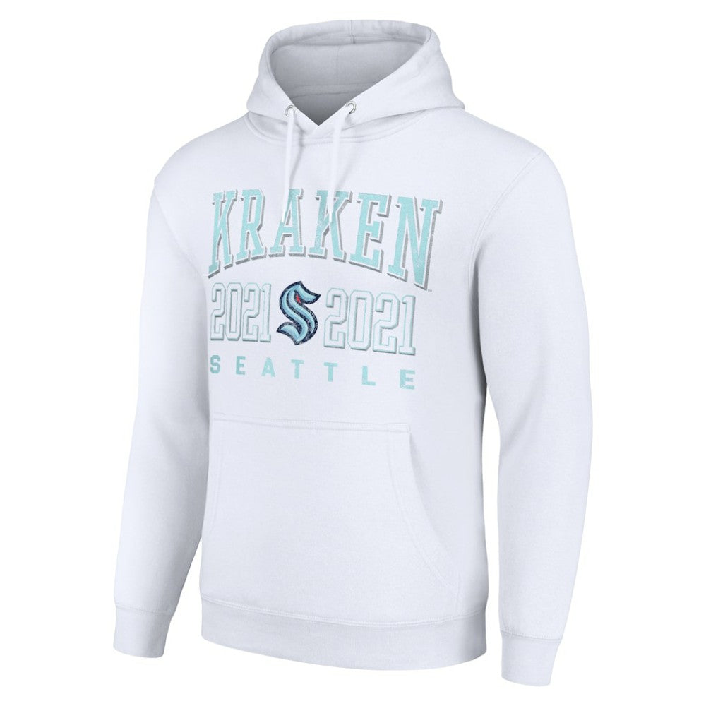 Seattle Kraken Starter Graphic Pullover Hoodie - White | NHL Lifestyle