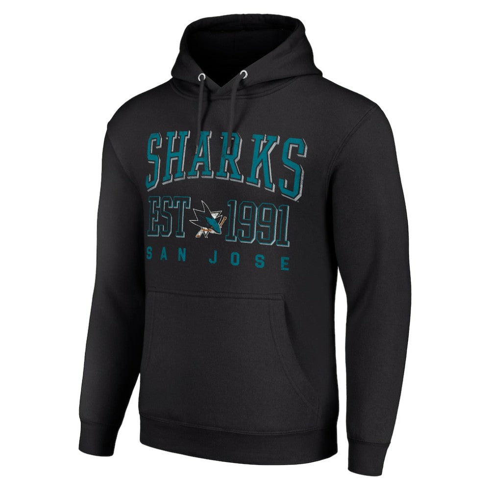 San Jose Sharks Starter Graphic Pullover Hoodie - Black | NHL sale